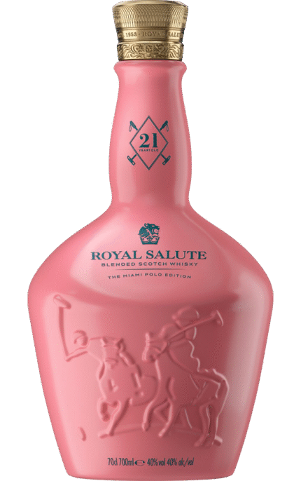 CHIVAS BROTHERS ROYAL SALUTE SCOTCH BLENDED THE MIAMI POLO EDITION 21YR 700ML