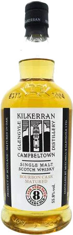 KILKERRAN DISTILLERY SCOTCH SINGLE MALT BOURBON CASK MATURED 8YR 750ML