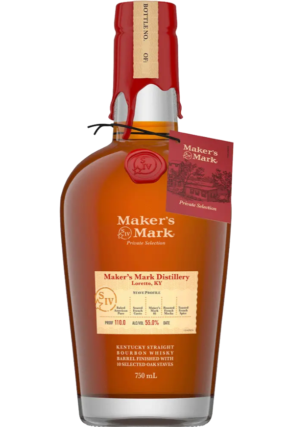 makersmark MAKERS MARK BOURBON PRIVATE BARREL SELECT 110PF KENTUCKY 750ML - Image 1